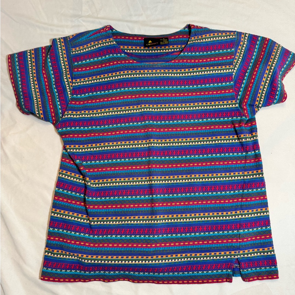 Colorful Striped lizsport  T-Shirt